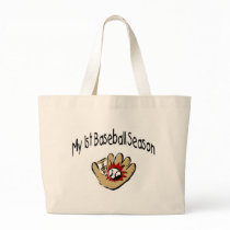 My First Baseball Season bags by TeeZazzle My First Baseball Season bags