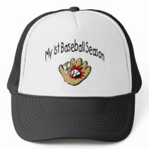 My First Baseball Season hats by TeeZazzle My First Baseball Season hats