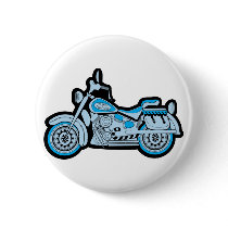 My First Blue Motorcycle buttons by trash_ My First Blue Motorcycle buttons