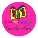 My First Bookplate - Hot Pink Sticker