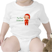 My First Christmas Baby Creeper t-shirts by mariannegilliand My First Christmas Baby Creeper t-shirts