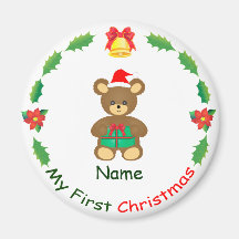 My First Christmas Fridge Magnets
