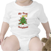 My First Christmas (Happy Tree design) t-shirts