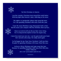 My First Christmas in Heaven posters