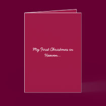 My First Christmas in Heaven Red cards by heavenly_sonshine My First Christmas in Heaven Red cards