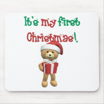My First Christmas mousepads by funnyholidaytshirts My First Christmas mousepads