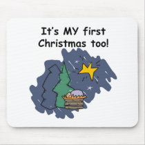 My First Christmas mousepads by funnyholidaytshirts My First Christmas mousepads