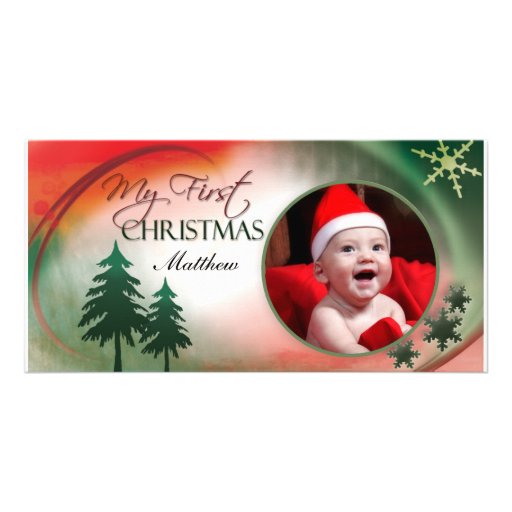 My First Christmas Photo Card Template