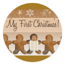 My First Gingerbread Christmas stickers by aslentz My First Gingerbread Christmas stickers