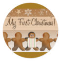 My First Gingerbread Christmas stickers by aslentz My First Gingerbread Christmas stickers