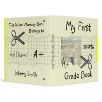 My First Grade Book School Memory Binder