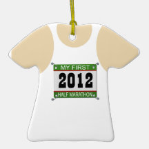 My First Half Marathon - 2012 Christmas Ornament