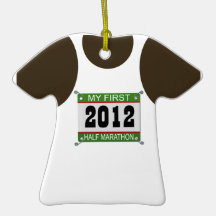 My First Half Marathon Ornaments