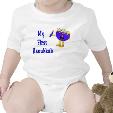 MY FIRST HANUKKAH BABY TODDLER BODYSUIT CREEPER