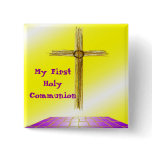 My First Holy Communion Button Pin