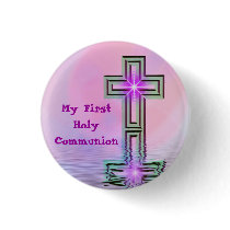 My First Holy Communion Button Pin