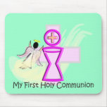 My First Holy Communion Chalice and Angel mousepads