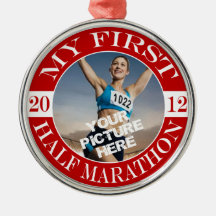 My First Marathon - 2012 Christmas Tree Ornaments