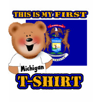 My First Michigan Teddy Bear Shirt