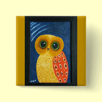 My First Owl Painting buttons