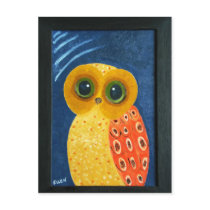My First Owl Painting postcards