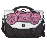 My First Pink Motorcycle Laptop Messenger Bag