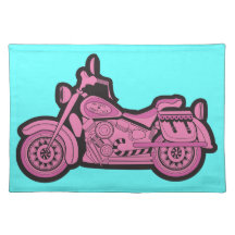 My First Pink Motorcycle Placemats