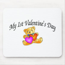 My First Valentines Day Bear Mouse Pad