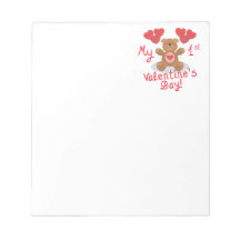 My First Valentines Day Note Pads