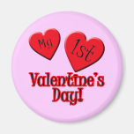 My First Valentine's Day Tshirt for Baby Refrigerator Magnet