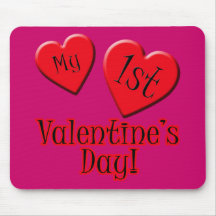 My First Valentine's Day Tshirt for Baby Mouse Pad