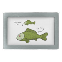 My Fish is BIGGER. Belt Buckle