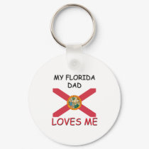 My FLORIDA DAD Loves Me keychains by flagshirt My FLORIDA DAD Loves Me keychains
