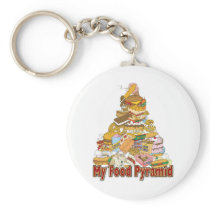 My Food Pyramid ~ Junk Food Snacks Keychains