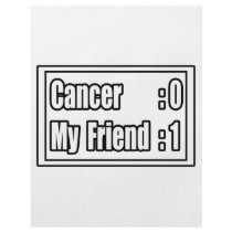 My Friend Beat Cancer (Scoreboard) flyers by cancerkarma My Friend Beat Cancer (Scoreboard) flyers