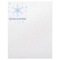 My friends are flakes! Funny snowflake t-shirts letterhead