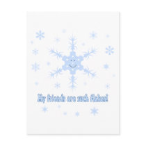 My friends are flakes! Funny snowflake t-shirts postcards by holidaywhimsy My friends are flakes! Funny snowflake t-shirts postcards