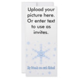 My friends are flakes! Funny snowflake t-shirts Full Color Rack Card