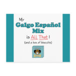 My Galgo Espanol Mix is All That! postcards