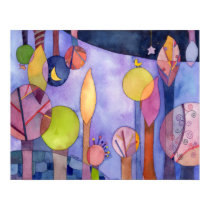 My Garden At Night Print