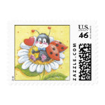 MY GARDEN CUTE LADYBUG POSTAGE STAMPS