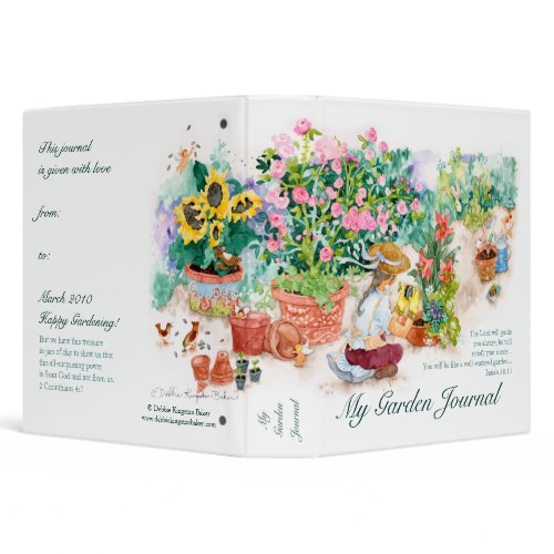 My Garden Journal binder