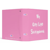 "My Gay Life Scrapbook" Binder by GayPerClick "My Gay Life Scrapbook" Binder