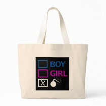 My gender is 'no, thanks' canvas bag