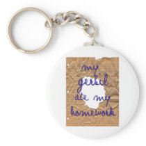 My Gerbil Ate My Homework Key Chain