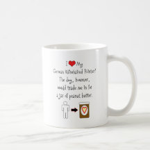 My German Wirehaired Pointer Loves Peanut Butter Coffee Mug
