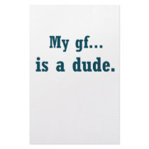 My gf...is a dude. stationery by szclothingdesigns My gf...is a dude. stationery