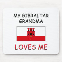 My Gibraltar Grandma Loves Me mousepads