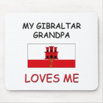 My Gibraltar Grandpa Loves Me mousepads
