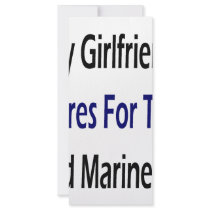My Girlfriend Cares For The Wild Marine Life rack cards